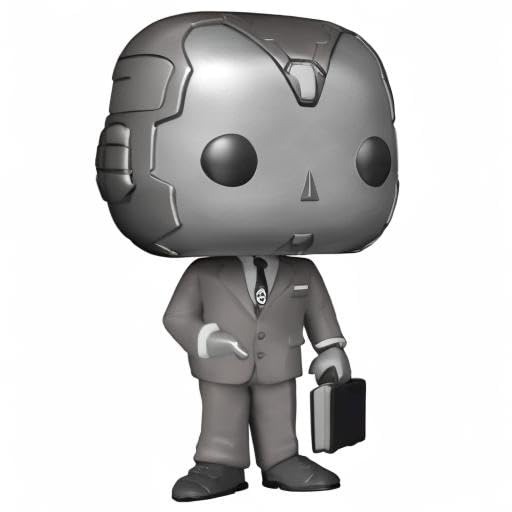 Funko Pop! Wandavision - Vision 50S Black And White Chase Figure With Robot/Andriod Head