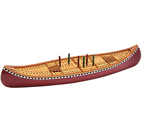 Outside Inside Hand Painted Tin Boat Cribbage Board - Multi Color, One Size, Model 99886, Resin Material