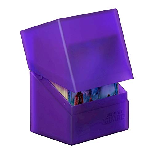 Ultimate Guard Boulder 80+, Deck Case For 80 Double-Sleeved Tcg Cards, Amethyst, Secure & Durable Storage For Trading Card Games, Soft-Touch Finish