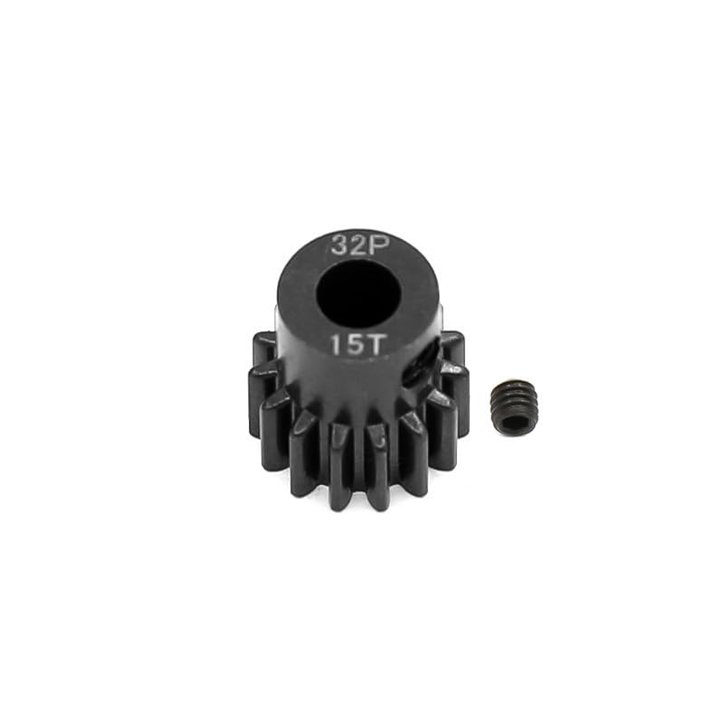 5-Pack Black Steel Metal 32P 5mm Pinion Motor Gear Sets 13T 14T 15T 16T 17T Compatible with HPI Kyosho Losi Axial Tamiya 1/8 1/1