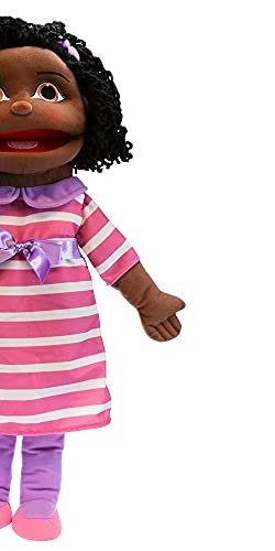 The Puppet Company Medium Hand Puppet Buddy - Dark Skin Tone, Polyester, Model PC002053