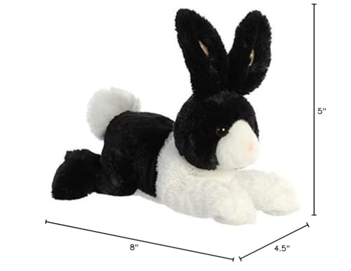 Aurora Adorable Flopsie Dutch Rabbit Stuffed Animal - Playful Ease - Timeless Companions - Black 12 Inches