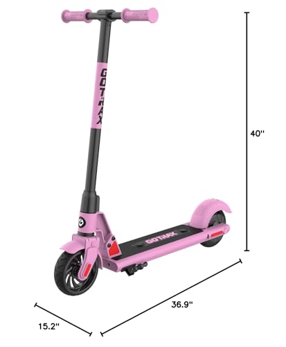 Gotrax GKS Electric Scooter for Kid Ages 6-12, Max 4 Miles Range and 7.5 Mph Speed, 6 Solid Rubber Wheels UL2272 Certification,