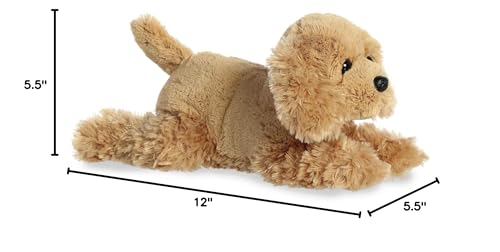 Aurora Adorable Flopsie Cora Spaniel Stuffed Animal - Playful Ease - Timeless Companions - Brown 12 Inches
