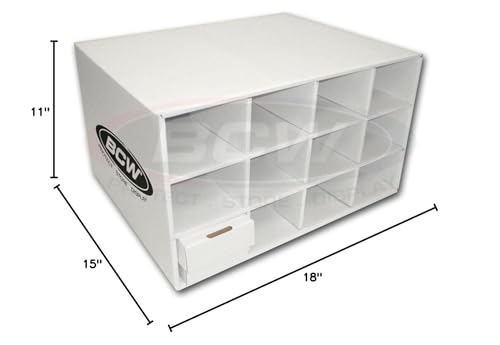 Bcw Card House Storage Box | Card Storage Box For 9600 Trading Cards | Durable White Corrugated Cardboard | Ideal For Pok Mon,