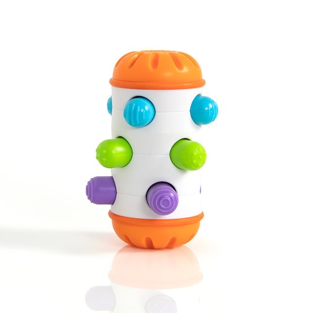 Fat Brain Toys Rolio - Sensory Tummy Time And Rattle Toy For Babies Ages 6 Months+