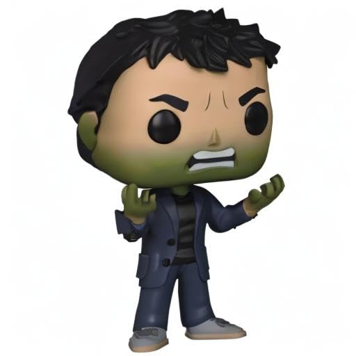 Funko Pop! Marvel Bruce Banner with Hulk Head - Vinyl, Multicolor, Standard Size, Model 35776