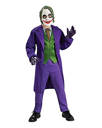 Rubies 32966 Batman Dark Knight Deluxe The Joker Child Costume Size Medium- Boys 8-10