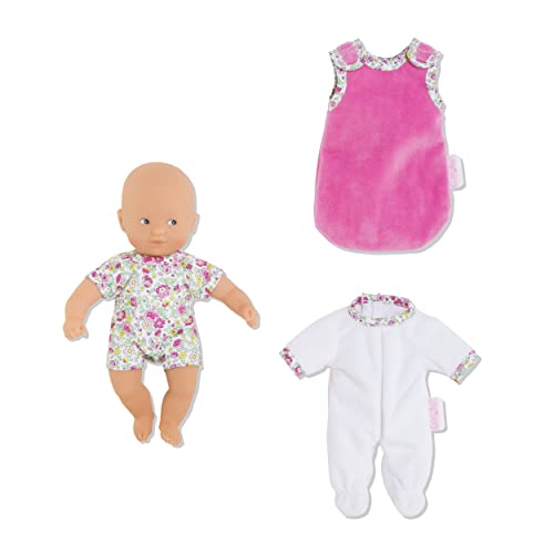 Corolle Mini Calin Good Night Blossom Garden - 8' Soft Baby Doll And Outfit Set Includes Pajamas And Bag Sleeper, Vanilla-Scented, For Kids 18 Months And Up