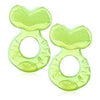 Nuby Silicone Teethe-eez Teether, Green, 2 Count, Includes Hygienic Case, Model SVQQPE
