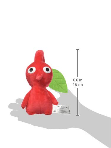 Little Buddy 1647 Pikmin Leaf 7'' Plush, 6'', Red