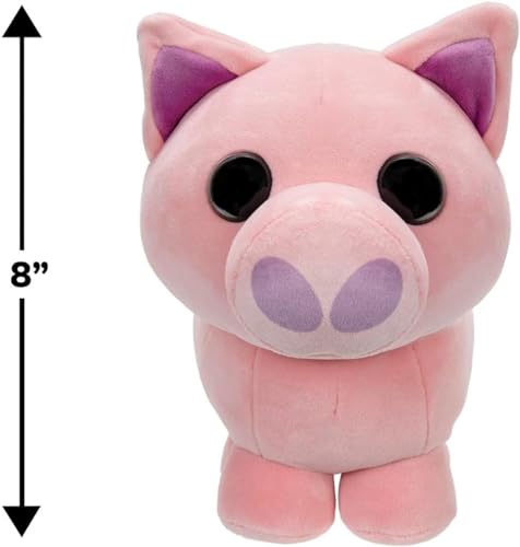 Adopt Me! Collector Plush - Pig - Series 3 - Rare in-Game Stylization Plush - limited availability Virtual Item Code Included - Toys for Kids Featuring Your Favorite Pet Ages 6+