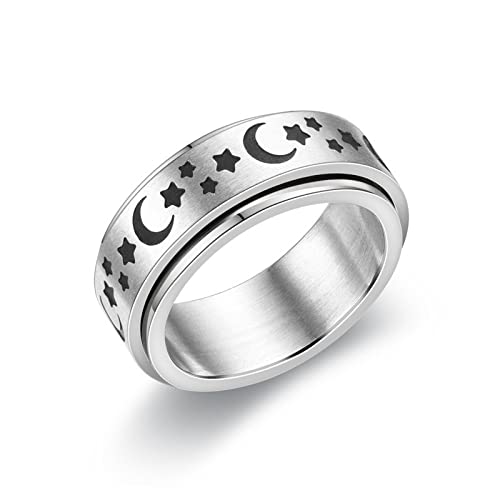 VCMART Anxiety Ring for Women Fidget Anxiety Rings for Anxiety Rotatable Spinner Rings for Anxiety Stress Relieving Anxiety Ring