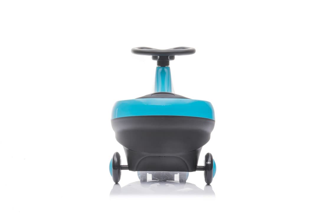 Freddo Toys Swing Car For Kids With Flashing Wheel For Boys And Girls, No Batteries, Gears Or Pedals - Twist, Turn, Wiggle Movement To Steer (Blue), Age 18+ Months