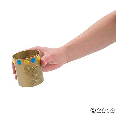 Fun Express Set of 12 Pieces Knight Party Mugs with Jewel Rim, Holds 8 oz, BPA Free Plastic, Royal and Princess Themed Party Sup