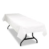 Tablemate Table Set Poly Tissue Table Cover - 108 X 54 - 6/pack - Poly, Tissue - White
