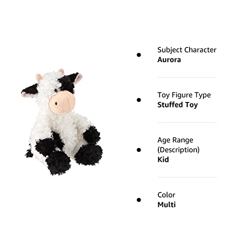 Aurora Cow Stuffed Animal - Snuggly Tubbie Wubbies - 11 Inch White Polyester Plush - Comforting Companion