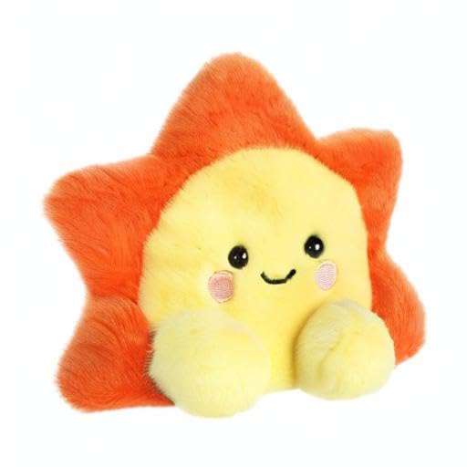 Aurora Adorable Palm Pals Rae Sun Stuffed Animal - Pocket-Sized Play - Collectable Fun - Orange 5 Inches