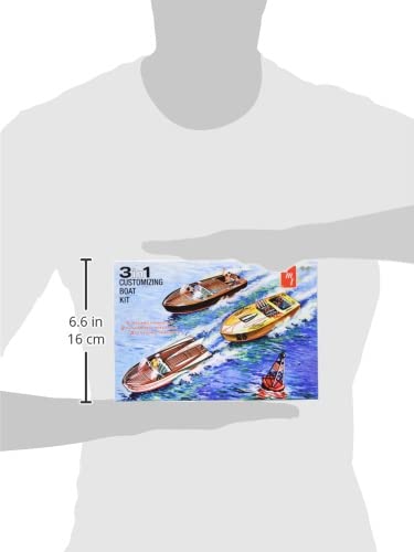 AMT 1:25 Scale Customizing Boat Model Kit - Multicolor Plastic, Model AMT1056