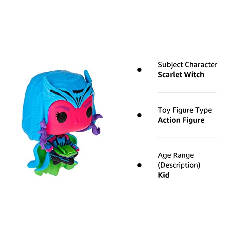 Funko Pop Marvel Scarlet Witch With Darkhold Book Black Light Special Edition Exclusive