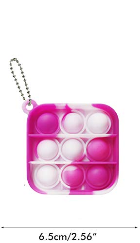 12 Pcs Mini Pop Bubble Fidget Sensory Toys, Pop Toy Bulk For Party Favor, Classroom Student Prizes Easter Basket Goodie Bag Stuffers Christmas Valentine Gift For Kid