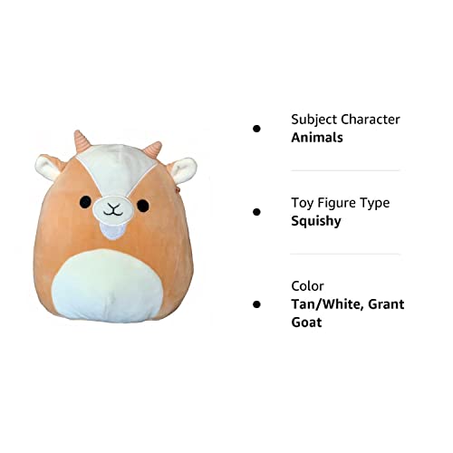 Squishmallows Official Kellytoy Plush 8 Inch Squishy Soft Plush Toy Animals (Grant Goat)