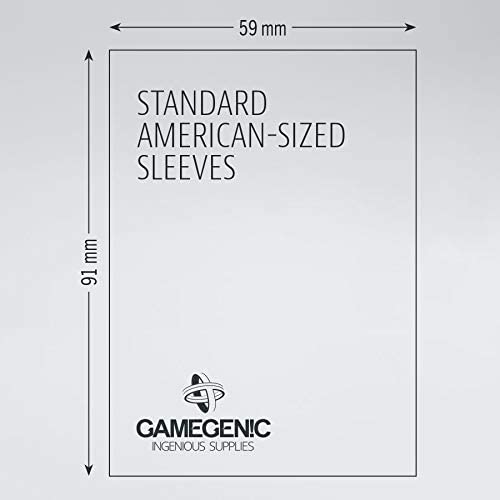 2 Packs Gamegenic Prime Board Game Sleeves 50Ct Standard American Size Card Sleeves Individual Pack