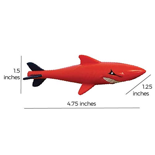Prime Time Toys Sharkpedo Diving Masters 7-Pack Pool Toy - PVC, 4.75"x1.25"x1.5", Colors May Vary, Model 8413-7