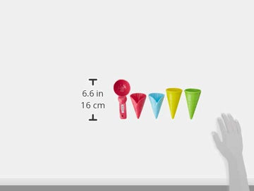 Spielstabil Ice Cream Duo: Toddler Beach Ice Cream Toy Sand Toys with 4 Cones & Scooper, Ideal Toddler Outdoor Toys from 18 Mont