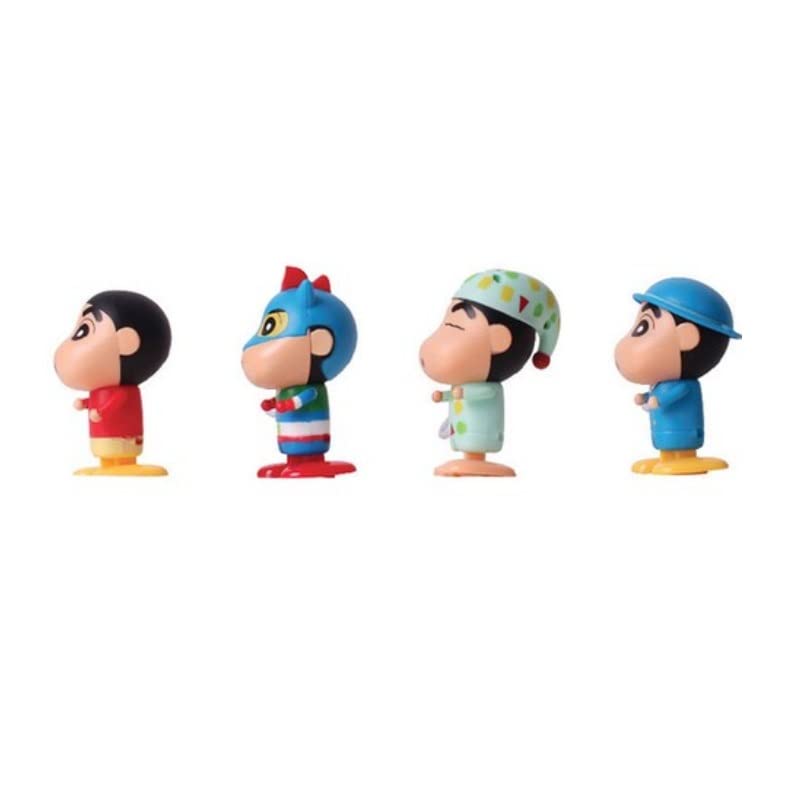?? Crayon Shinchan Manual Winding Figure 4P Set