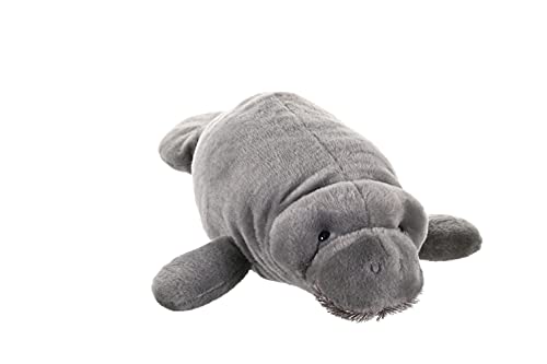WILD REPUBLIC Cuddlekins Manatee Plush Toy, 17" Stuffed Animal, Polyester, Gifts for Kids