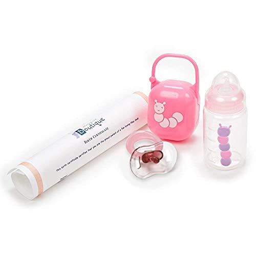 15.5' Realistic Soft Body La Newborn Doll | Jc Toys - Berenguer Boutique | 8 Piece Gift Set With Bottle, Pacifier & Accessories | Pink | Ages 2+