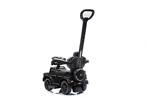 Best Ride On Cars Mercedes G-Wagon 3 In 1 Push Car, Black, Large