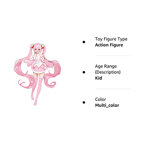 Taito 451113600 Project Diva Hatsune Miku Sakura Version Figure, 7''