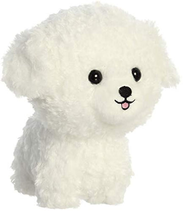 Aurora® Bichon Frise Stuffed Animal - White 6.5 Playful Teddy Pet - Unique Design for Endless Play - Small Size