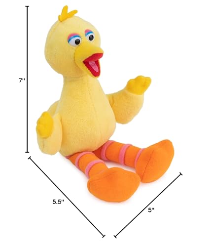 Sesame Street From Gund Big Bird Beanbag 7 In