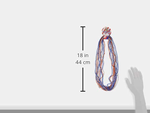 U.S. Toy Red, White, & Blue Metallic Necklaces