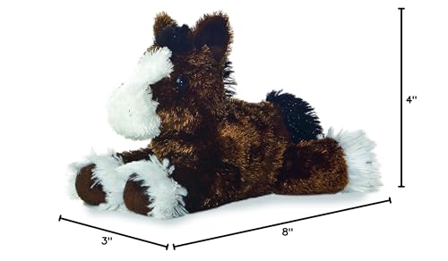 Aurora® Adorable Mini Flopsie™ Clydes™ Stuffed Animal - Playful Ease - Timeless Companions - Brown 8 Inches