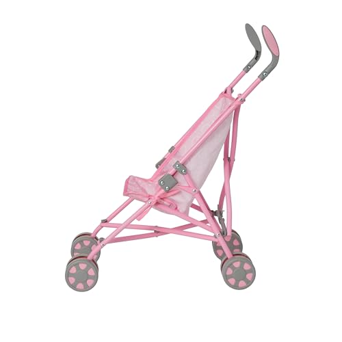 Madame Alexander Doll Accessories, Umbrella Stroller, Pink Hearts