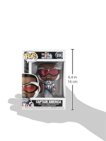 Funko Pop Marvel: Falcon And The Winter Soldier - Captain America (Sam Wilson),3.75 Inches,Multicolor,51630