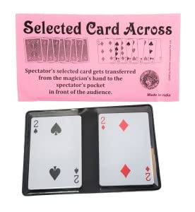 A Sarkar Magic Shop Selected Card Across Magic/Mental Card Magic Trick (Multicolor)