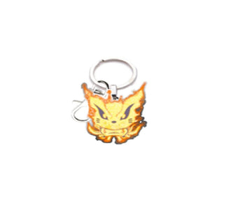 Naruto Shippuden Fire Cat Enamel Pendant Keychain