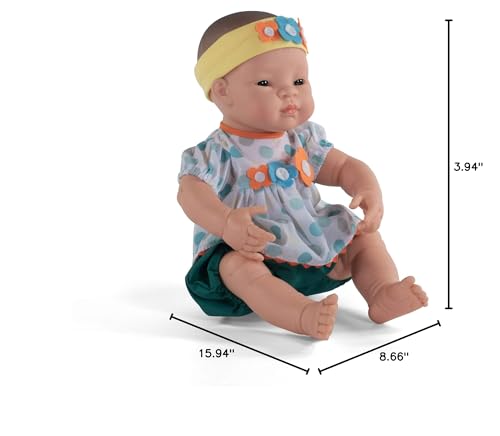 Miniland Educational - 15.75'' Anatomically Correct Newborn Baby Doll, Asian Girl