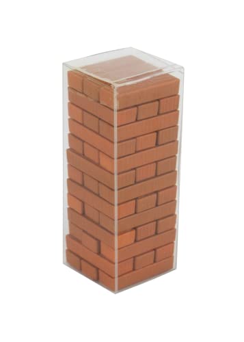 World's Smallest Jenga Miniature Game - Brown Stone, Model 5009