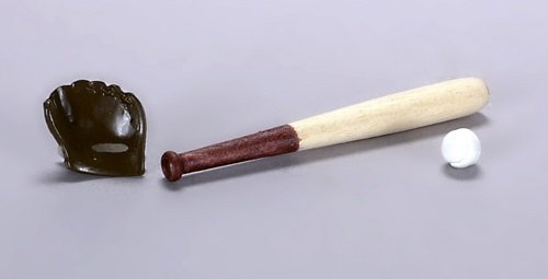 Dollhouse Miniature Baseball Set