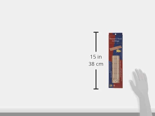 Chh Natural 2-Track Wood Cribbage Board Game