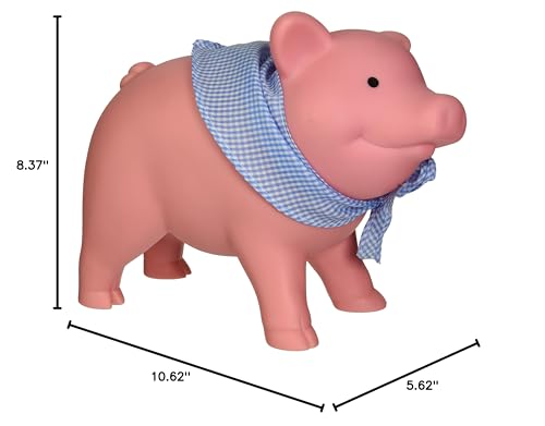 Schylling Rubber Piggy Bank Pink, 1 Ea