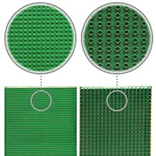 Nilo Large Building Plates For Building Bricks, Classic Green Baseplate, 2-Pack 12'X32' Double-Sided, Compatible With All Major Building Blocks And Activity Tables, Base Plate