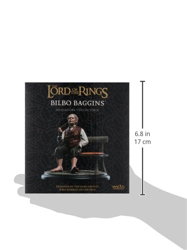 Weta Workshop Bilbo Baggins Premium Mini Statue - Gold Polystone - Model WETA860102640