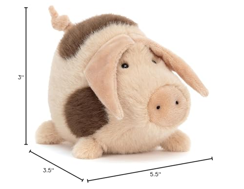 Jellycat Higgledy Piggledy Old Spot Pig Stuffed Animal, Small 5.5 Inches - Farmyard Plush Toy - Classic Children'S Gift